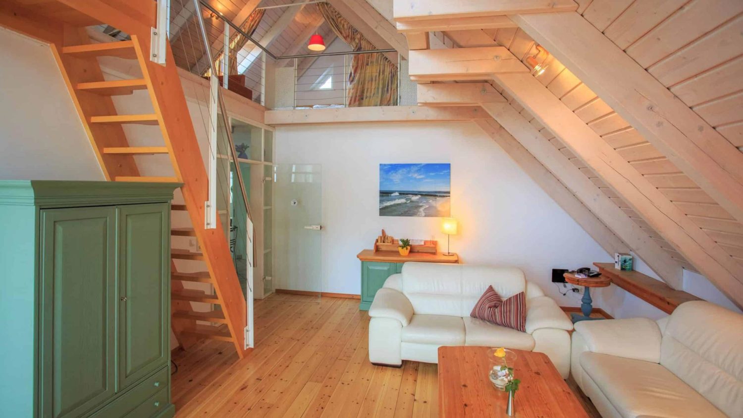 Wohnzimmer FEWO im Obergeschoss